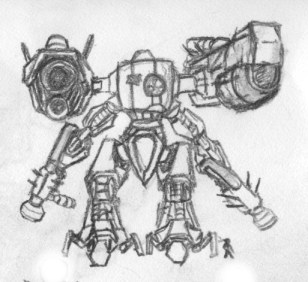 Mech - Concept Sketches 3